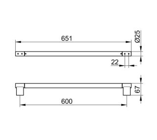 Держатель для полотенца Keuco Plan  14901010600  хром